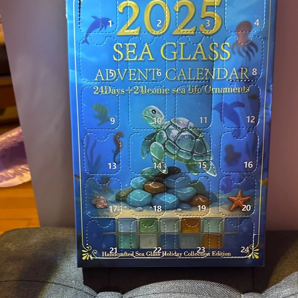 Source Unknown Sea Glass Advent Calendar - Blue and Green